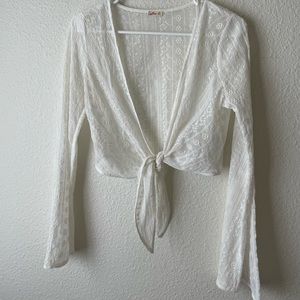 Hollister cropped cover up